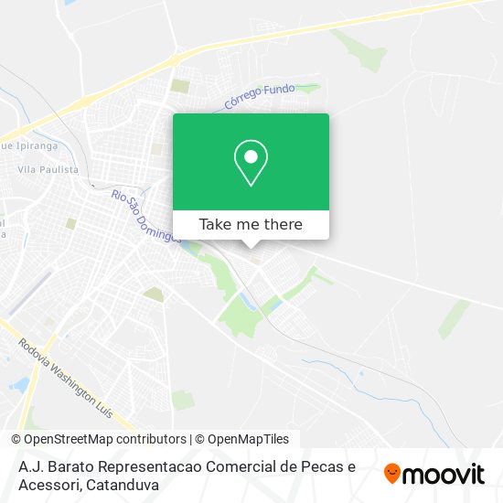 A.J. Barato Representacao Comercial de Pecas e Acessori map