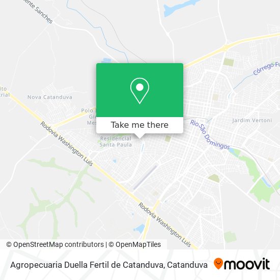 Agropecuaria Duella Fertil de Catanduva map