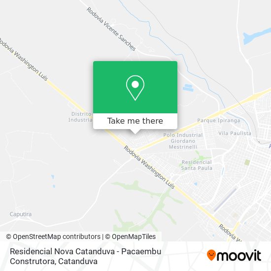 Residencial Nova Catanduva - Pacaembu Construtora map