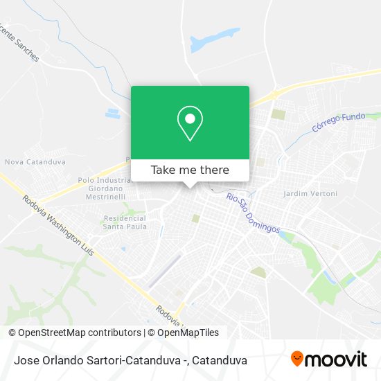 Jose Orlando Sartori-Catanduva - map
