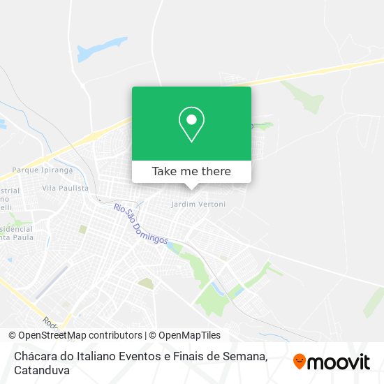 Mapa Chácara do Italiano Eventos e Finais de Semana