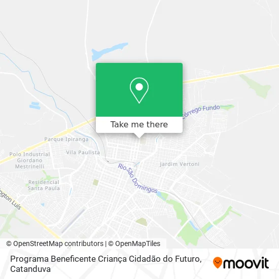 Programa Beneficente Criança Cidadão do Futuro map