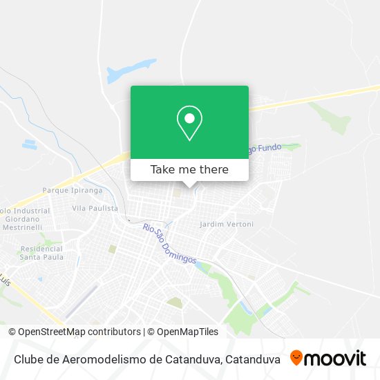 Clube de Aeromodelismo de Catanduva map