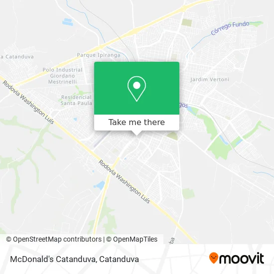 McDonald's Catanduva map