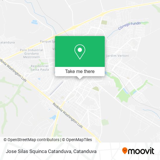 Jose Silas Squinca Catanduva map
