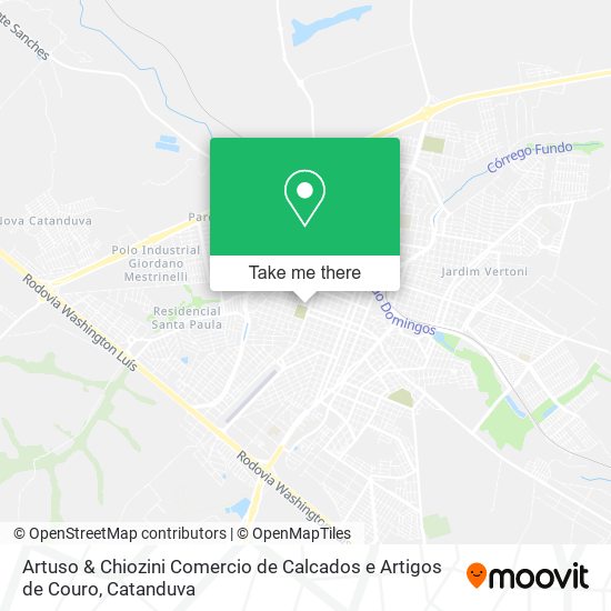 Artuso & Chiozini Comercio de Calcados e Artigos de Couro map