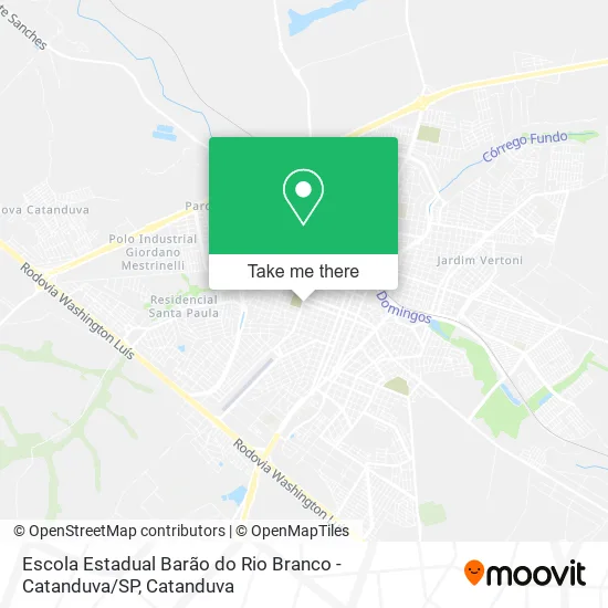 Escola Estadual Barão do Rio Branco - Catanduva / SP map