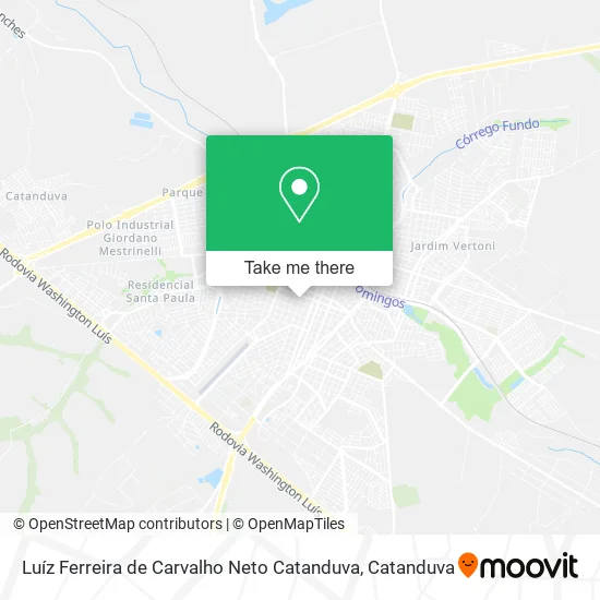 Luíz Ferreira de Carvalho Neto Catanduva map