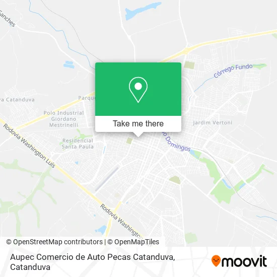 Aupec Comercio de Auto Pecas Catanduva map