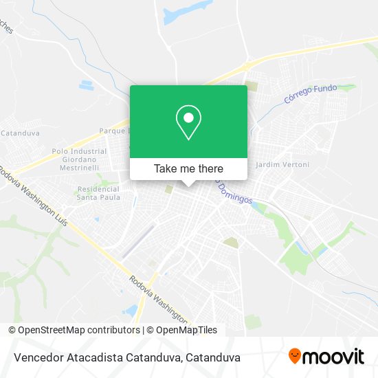Vencedor Atacadista Catanduva map