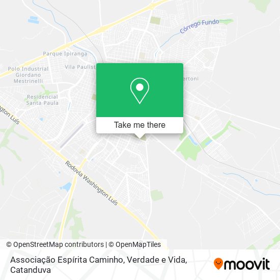 Mapa Associação Espírita Caminho, Verdade e Vida