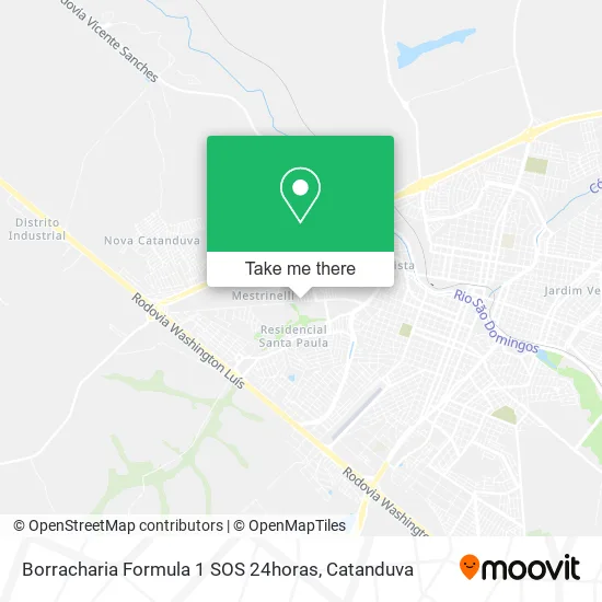 Borracharia Formula 1 SOS 24horas map