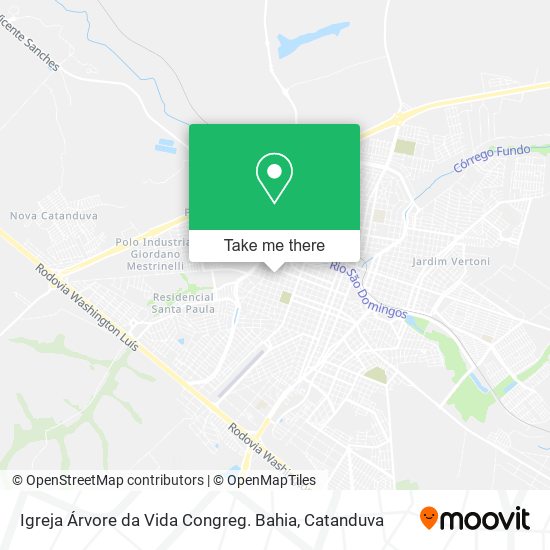 Mapa Igreja Árvore da Vida Congreg. Bahia