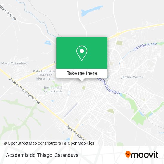 Mapa Academia do Thiago