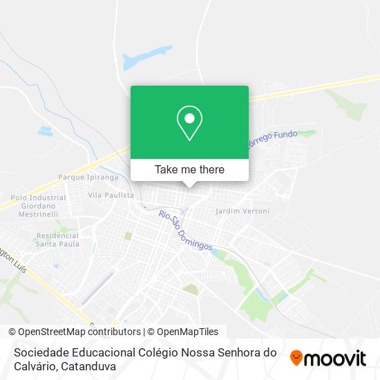 Mapa Sociedade Educacional Colégio Nossa Senhora do Calvário