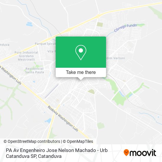 PA Av Engenheiro Jose Nelson Machado - Urb Catanduva SP map