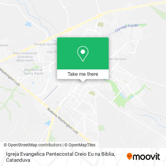 Mapa Igreja Evangelica Pentecostal Creio Eu na Biblia