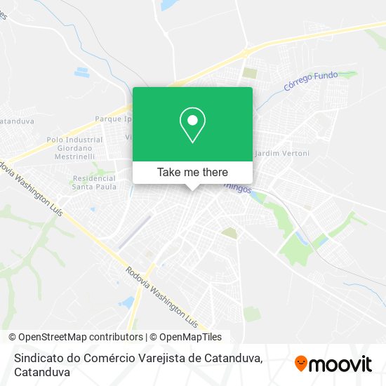 Sindicato do Comércio Varejista de Catanduva map