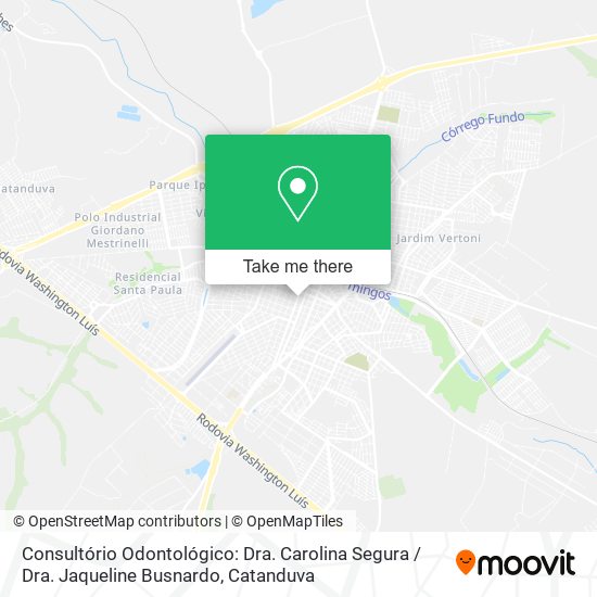 Consultório Odontológico: Dra. Carolina Segura / Dra. Jaqueline Busnardo map
