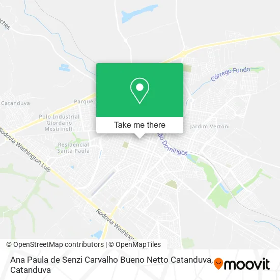 Ana Paula de Senzi Carvalho Bueno Netto Catanduva map
