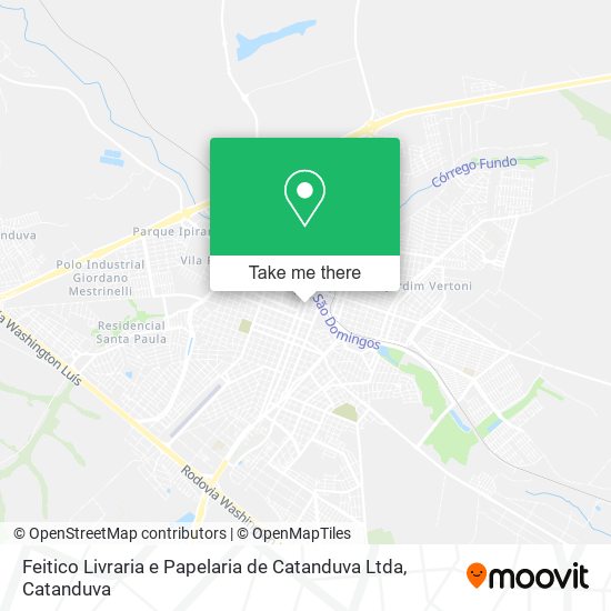 Mapa Feitico Livraria e Papelaria de Catanduva Ltda