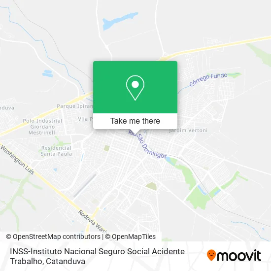 INSS-Instituto Nacional Seguro Social Acidente Trabalho map