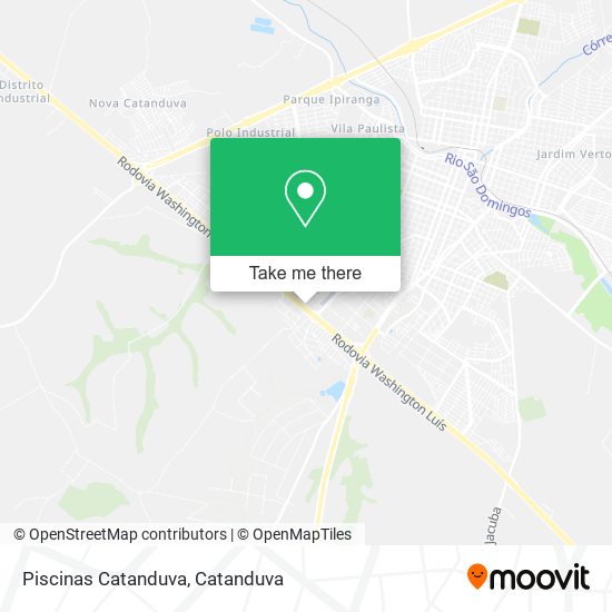 Piscinas Catanduva map