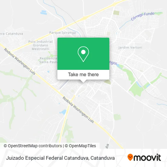 Juizado Especial Federal Catanduva map