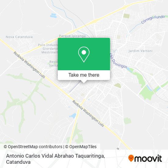 Antonio Carlos Vidal Abrahao Taquaritinga map
