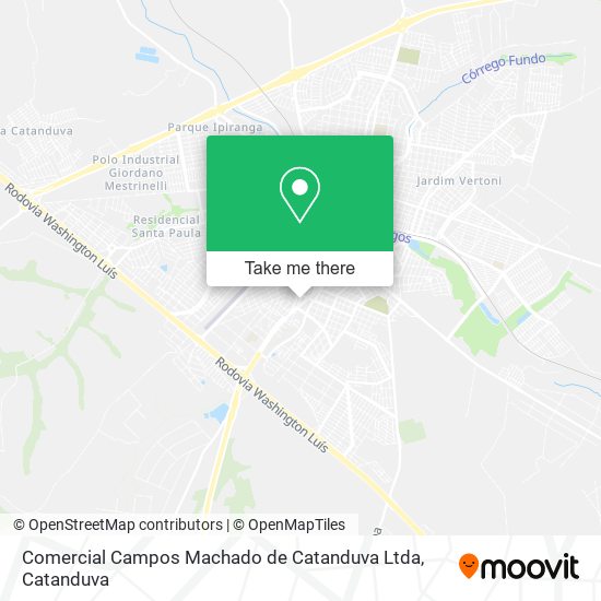 Comercial Campos Machado de Catanduva Ltda map