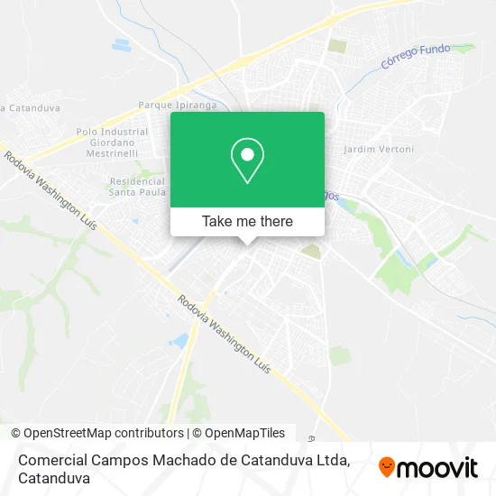Comercial Campos Machado de Catanduva Ltda map