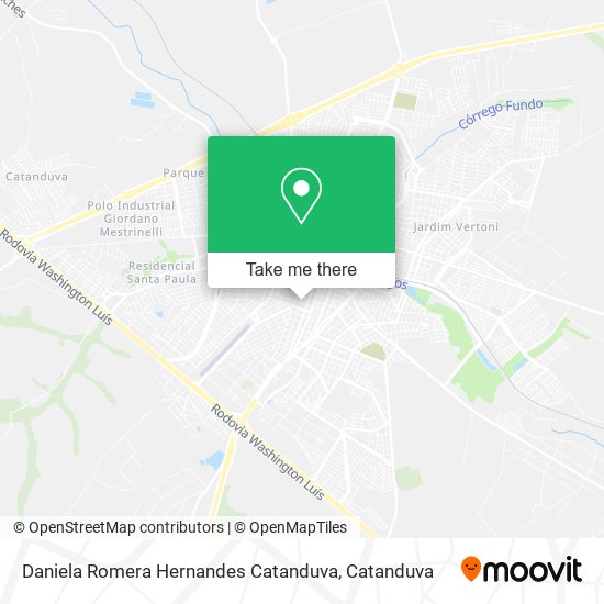 Daniela Romera Hernandes Catanduva map