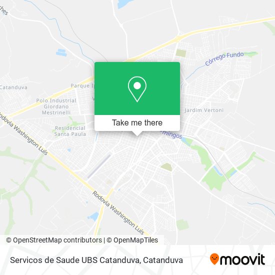 Servicos de Saude UBS Catanduva map