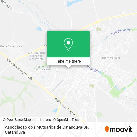 Associacao dos Mutuarios de Catanduva-SP map