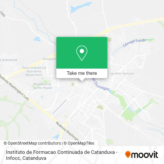 Instituto de Formacao Continuada de Catanduva - Infocc map