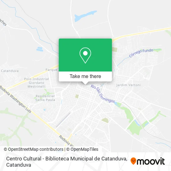 Centro Cultural - Biblioteca Municipal de Catanduva map