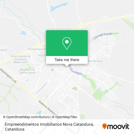 Empreendimentos Imobiliarios Nova Catanduva map
