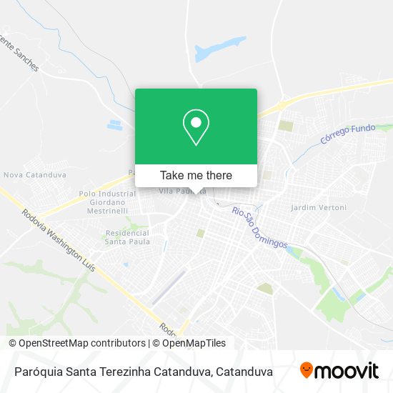 Paróquia Santa Terezinha Catanduva map