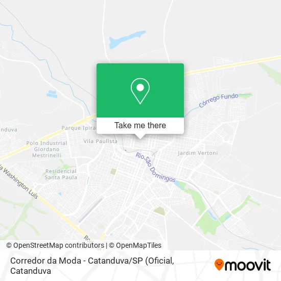 Corredor da Moda - Catanduva / SP map