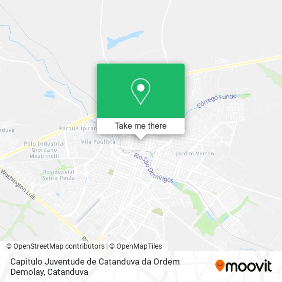 Capitulo Juventude de Catanduva da Ordem Demolay map