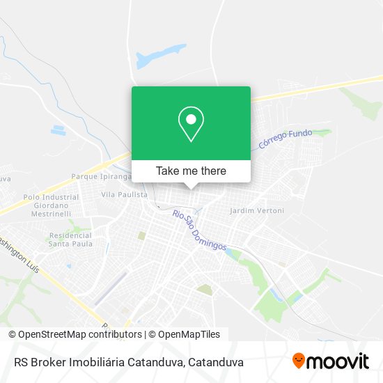 Mapa RS Broker Imobiliária Catanduva