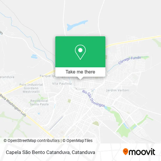 Capela São Bento Catanduva map