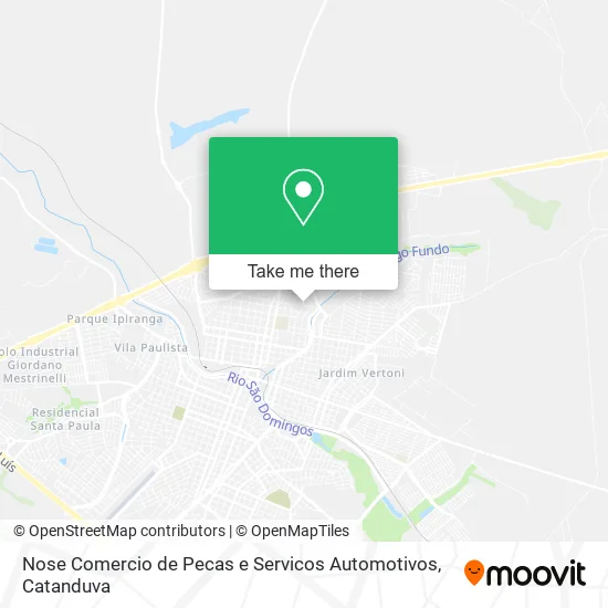 Nose Comercio de Pecas e Servicos Automotivos map