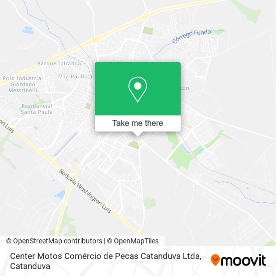 Center Motos Comércio de Pecas Catanduva Ltda map