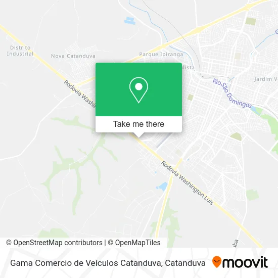 Gama Comercio de Veículos Catanduva map