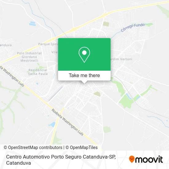 Centro Automotivo Porto Seguro Catanduva-SP map