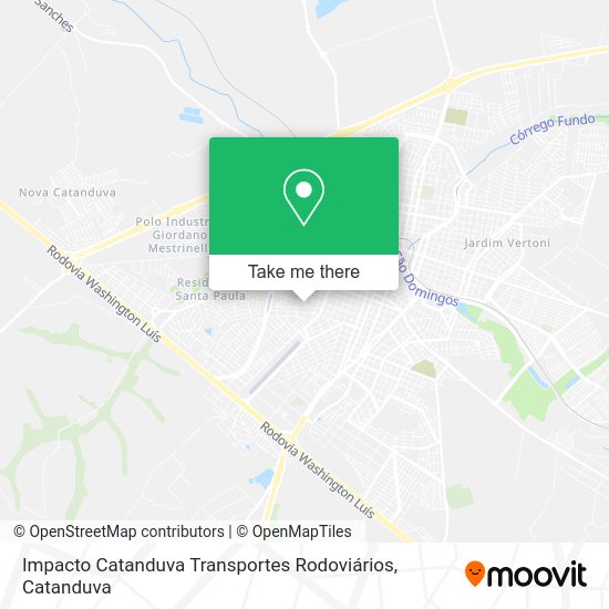Impacto Catanduva Transportes Rodoviários map