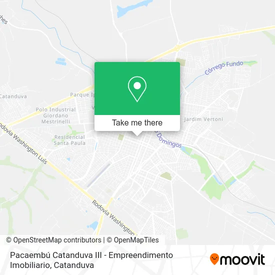 Pacaembú Catanduva III - Empreendimento Imobiliario map