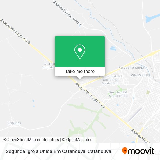 Segunda Igreja Unida Em Catanduva map