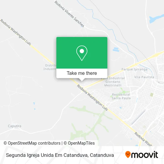 Mapa Segunda Igreja Unida Em Catanduva